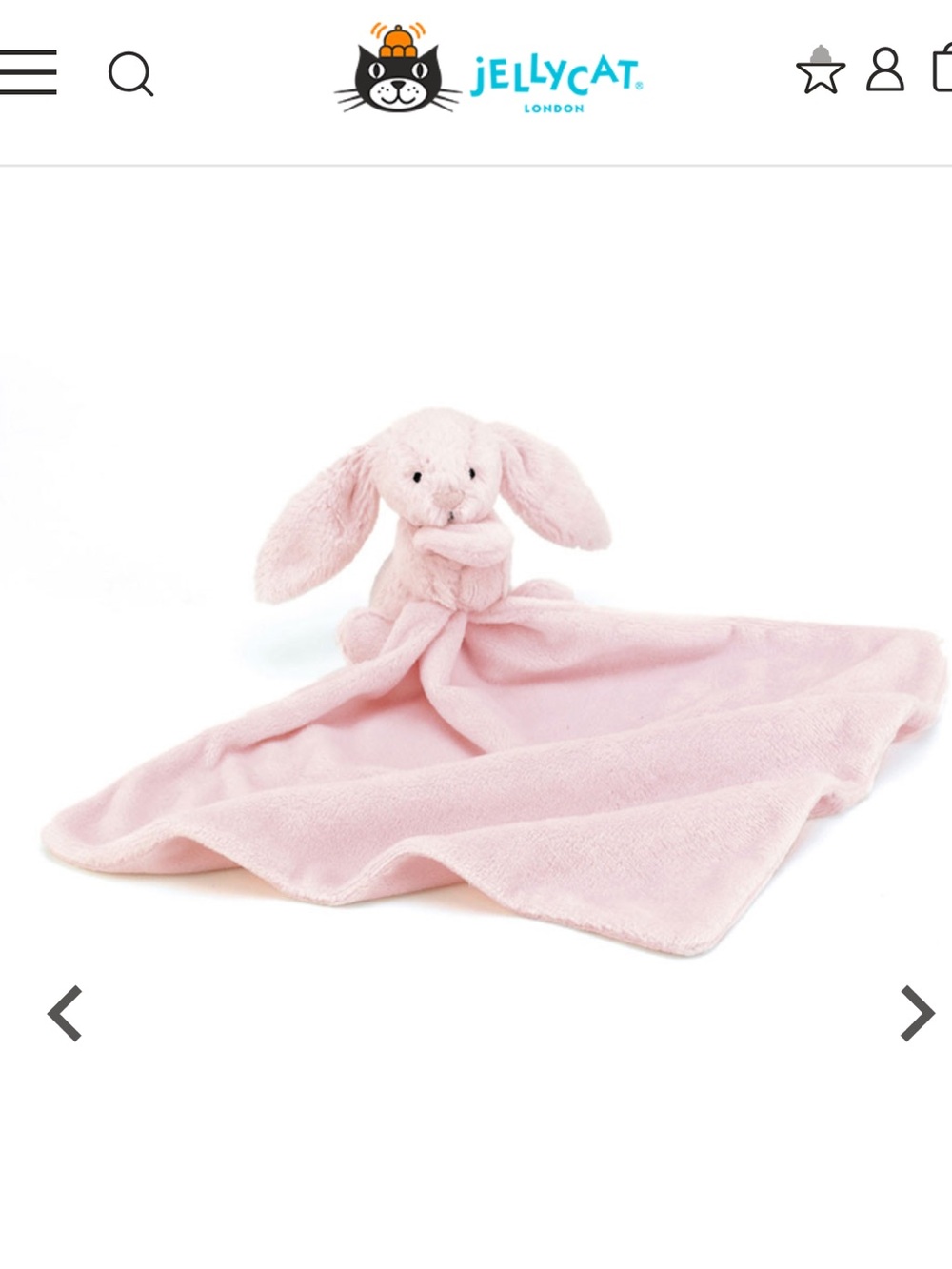🔥JELLYCAT Bashful Bunny Soother Pink Retired PRICE FIRM